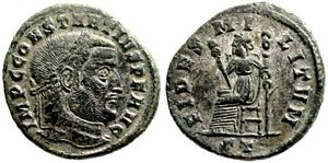 Constantius I FIDES MILITVM Ticinum 59a
