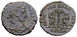 Constantius II GLORIA EXERCITVS Alexandria 6