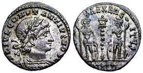 Constantius II
                      GLORIA EXERCITVS Alexandria 67