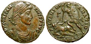 Constantius II FEL TEMP REPARATIO Antioch 132
                      fallen horseman