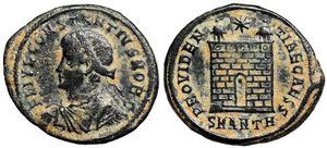 Constantius II PROVIDENTIAE CAESS RIC VII
                      Antioch 74