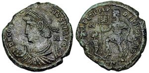 Constantius II FEL
                        TEMP REPARATIO hut Aquileia 149