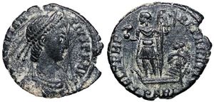 Constantius II FEL
                      TEMP REPARATIO galley Arles 116
