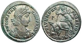 Constantius
                      II FEL TEMP REPARATIO Constantinople 81 fallen
                      horseman