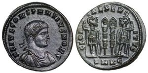 Constantius II GLORIA
                      EXERCITVS Cyzicus 86