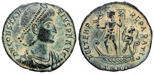 Constantius II
                      FEL TEMP REPARATIO galley Nicomedia Not in RIC