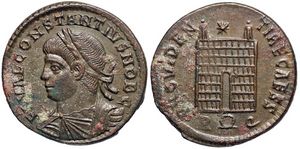Constantius II campgate Rome 290