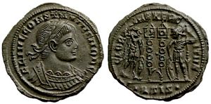 Constantius II GLORIA EXERCITVS Siscia 237