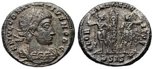 Constantius II GLORIA EXERCITVS Siscia 263