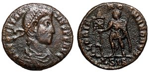 Constantius II GLORIA ROMANORVM Siscia 293,
                        355, 386
