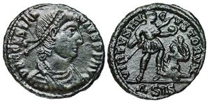 Constantius II
                        VIRTVS AVGVSTORVM Siscia 295