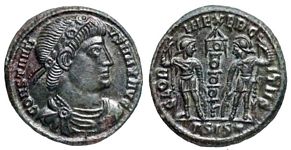 Constantius II GLORIA EXERCITVS Siscia 75