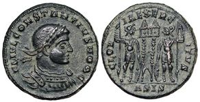 Constantius II GLORIA
                      EXERCITVS Siscia 221
