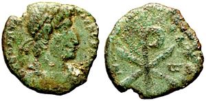 Constantius II SALVS AVG NOSTRI Trier 332