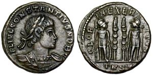 Constantius II GLORIA EXERCITVS Trier 546