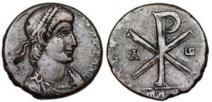 Constantius II SALVS
                      AVG NOSTRI Trier 335 Revolt of Poemenius