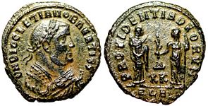 Diocletian PROVIDENTIA DEORVM Alexandria
                        80