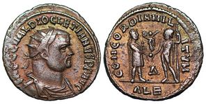Diocletian
                        CONCORDIA MILITVM Alexandria 47