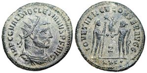 Diocletian IOV ET
                        HERCV CONSER AVGG Antioch 323