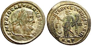 Diocletian SACRA MONET AVGG ET CAESS NOSTR
                        Aquileia 39a