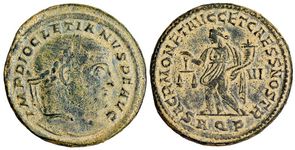 Diocletian SACRA
                      MONET AVGG ET CAESS NOSTR Aquileia 35a