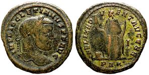Diocletian FELIX ADVENT AVGG NN Carthage
                        25a