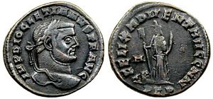 Diocletian FELIX ADVENT AVGG NN Carthage
                        23a