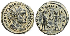 Diocletian CONCORDIA
                      MILITVM Cyzicus 15a