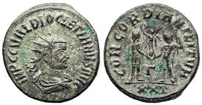Diocletian CONCORDIA
                      MILITVM Cyzicus 306