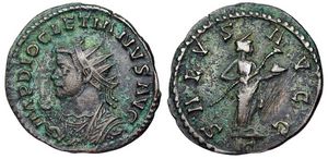 Diocletian SALVS
                        AVGG Lyons 89