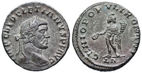 Diocletian GENIO POPVLI
                        ROMANI RIC VI Lyons 2a