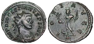 Diocletian IOVI AVGG
                      RIC V Lyons 26