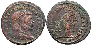 Diocletian SACRA MON
                      VRB AVGG ET CAESS N N Rome 100a