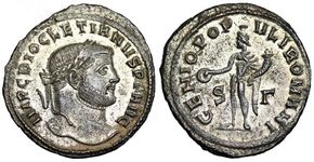 Diocletian GENIO
                      POPVLI ROMANI Siscia 79a