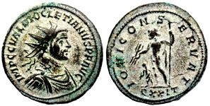 Diocletian IOVI CONSERVAT Ticinum 220