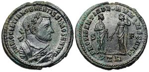 Diocletian
                        PROVIDENTIA DEORVM QVIES AVGG RIC VI Trier 673a