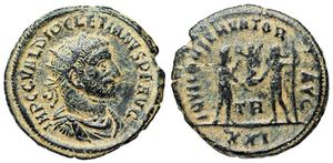 Diocletian IOVI CONSERVATORI AVG Tripoli 328