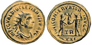 Diocletian IOVI CONSERVATORI AVGG Tripolis
                        329