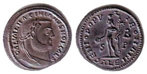 Galerius GENIO
                        POPVLI ROMANI Alexandria 35