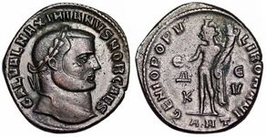Galerius GENIO
                        POPVLI ROMANI Antioch 55b