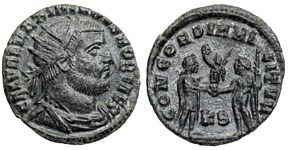 Galerius CONCORDIA
                      MILITVM Cyzicus 19b