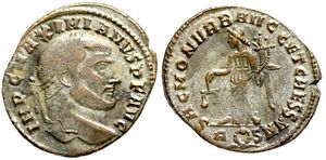 Galerius SACRA MONET AVGG ET CAESS NOSTR
                        Rome 132