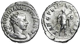 Gordian III SAECVLI
                      FELICITAS Antioch 216