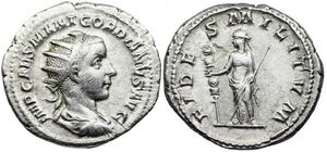 Gordian III FIDES MILITVM
                      Rome 1