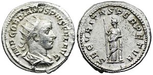 Gordian III SECVRITAS
                      PERPETVA Rome 153