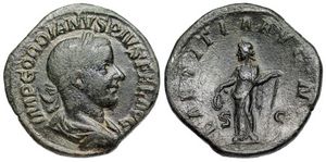 Gordian III LAETITIA
                      AVG Rome 300a