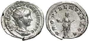 Gordian III PROVIDENTIA
                      AVG Rome 4