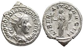 Gordian III LIBERALITAS
                      AVG III Rome 67