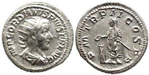 Gordian III P M TR P II
                      COS P P Rome 68