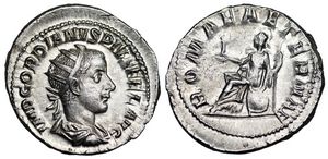 Gordian III ROMAE
                      AETERNAE Rome 70